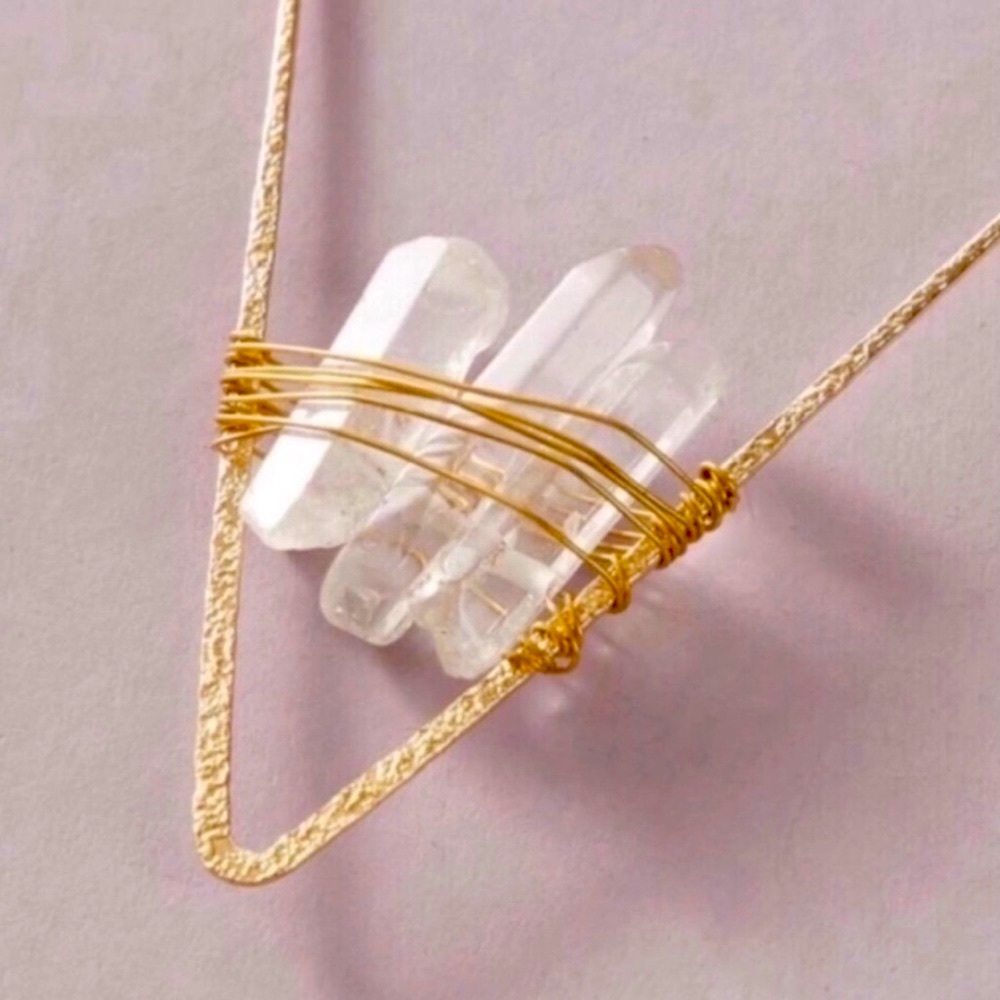 🍋2/$30 New Anthro White Quartz Earrings - Picture 2 of 9